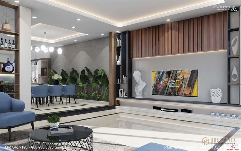 Phòng khách rộng rãi và trang nhã