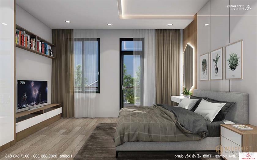 Phòng ngủ chính được bố trí tiện nghi