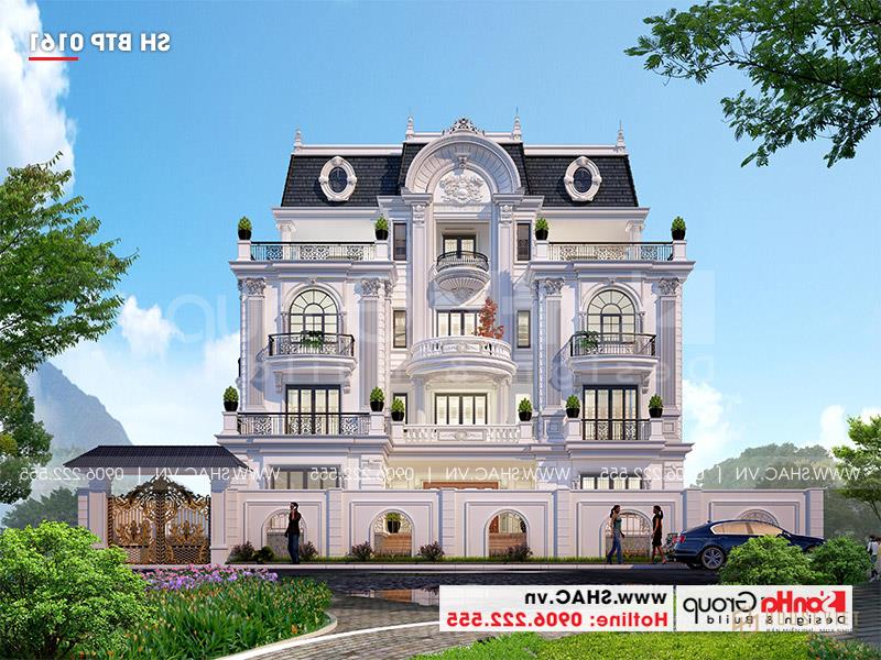 Mẫu biệt thự tân cổ điển có gara thiết kế sang trọng và đẳng cấp tại Sài Gòn 