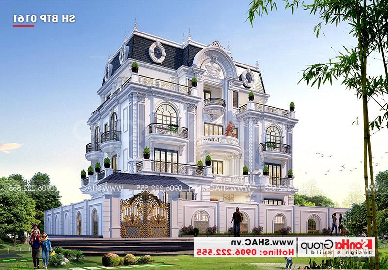 Mặt tiền 18m căn biệt thự tân cổ điển có gara ô tô xu hướng mới nhất 2020 