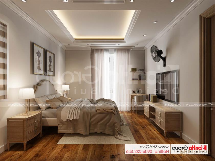 Không gian ấm cúng và thanh lịch trong phòng ngủ phong cách tân cổ điển tại Sài Gòn 