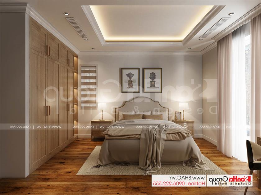 Mẫu phòng ngủ tinh tế sang trọng trong biệt thự diện tích 252m2 