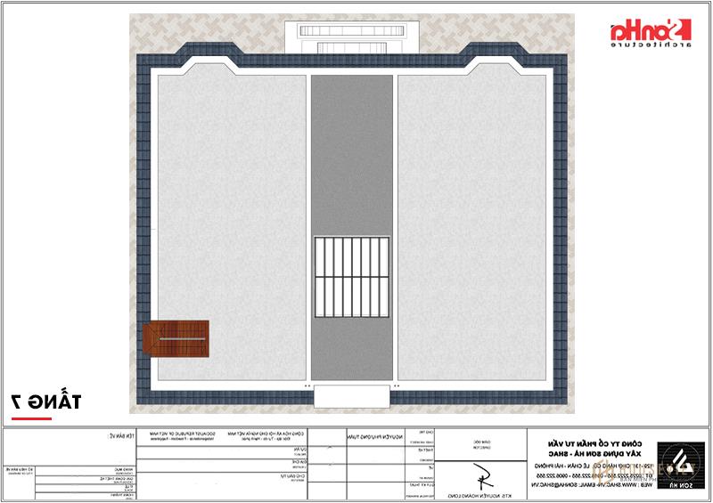Mặt bằng công năng khách sạn tân cổ điển 4 sao tại An Giang