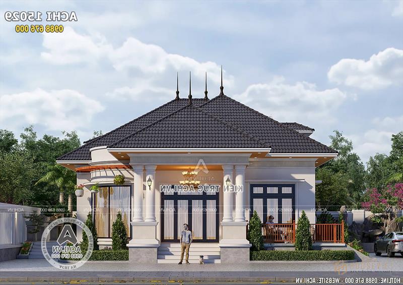 Mẫu nhà vườn cấp 4 1 tầng đẹp độc đáo - ACHI 15029