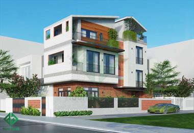 Mẫu nhà phố 3 tầng với thiết kế gạch thông gió độc đáo và ấn tượng