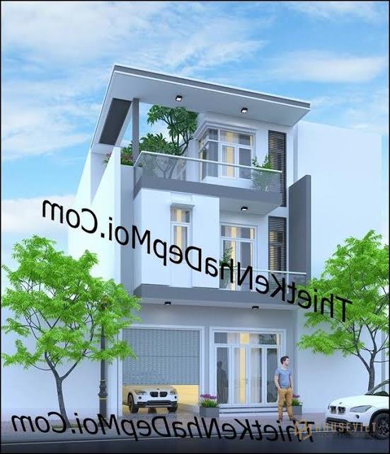 Model of 2-storey house with 7m garage