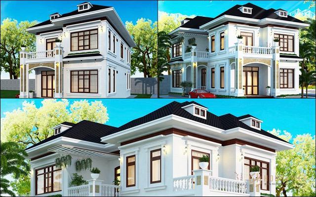 Mẫu biệt thự mini đẹp 1 trệt 1 lầu 4 phòng ngủ