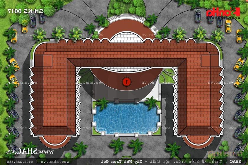 Khách sạn 9 tầng diện tích 3000m2