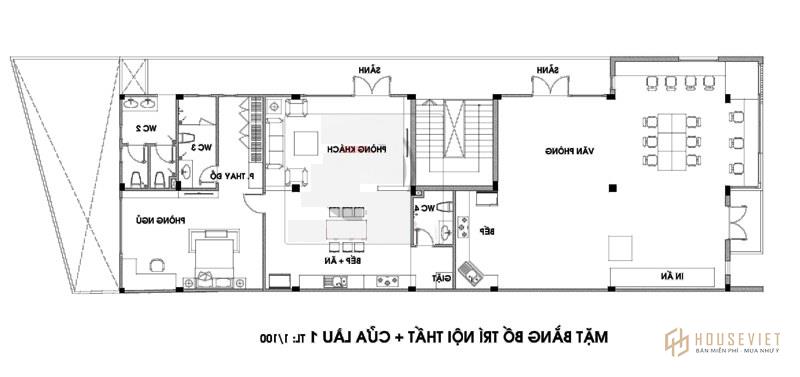 Mẫu nhà 2 tầng 8x25m