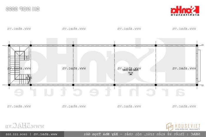 Bản vẽ mặt bằng tầng 1 tòa nhà sh nop 0096