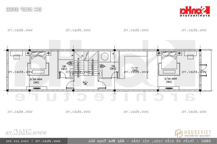 Bản vẽ mặt bằng tầng 3 sh nop 0096