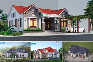 Phân tích vẻ đẹp 10 mẫu nhà vườn 1 tầng mái dốc đẹp mê tại nông thôn Việt Nam