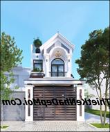 Mẫu nhà 1 trệt 1 lầu 5x20m có gara ô tô hiện đại anh Phương