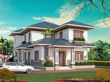 Mẫu thiết kế biệt thự mini 8 × 12 đẹp đáng yêu được ưa chuộng hiện nay