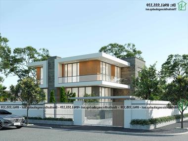 Biệt thự sang trọng hiện đại mái bằng 12x12m NDBT2T151