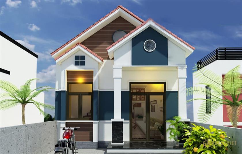 Nhà ống 1 tầng mái thái Nhà ống 1 tầng mái thái