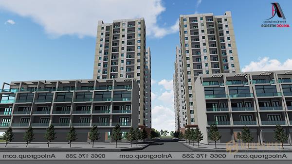 Thiết kế kiến trúc dự án chung cư Giai Phạm, Yên Mỹ, Hưng Yên