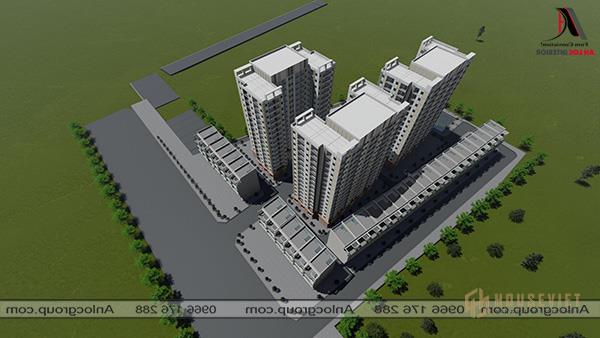 Thiết kế kiến trúc dự án chung cư Giai Phạm, Yên Mỹ, Hưng Yên