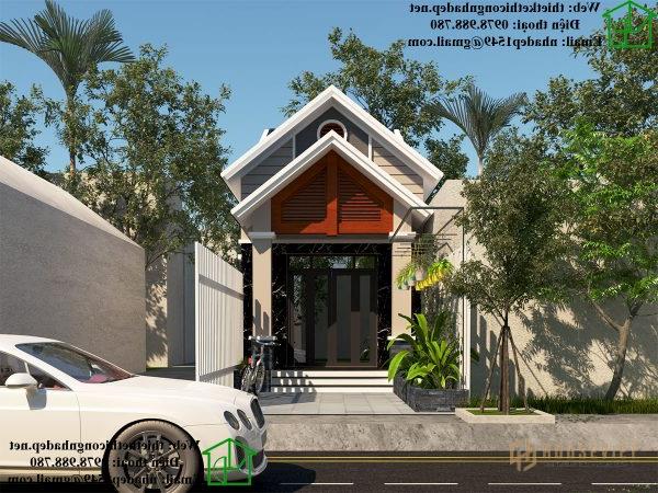 Nhà cấp 4 gác lửng mái tôn, mẫu nhà cấp 4 gác lửng giá rẻ tại Hải Dương NDNC463.