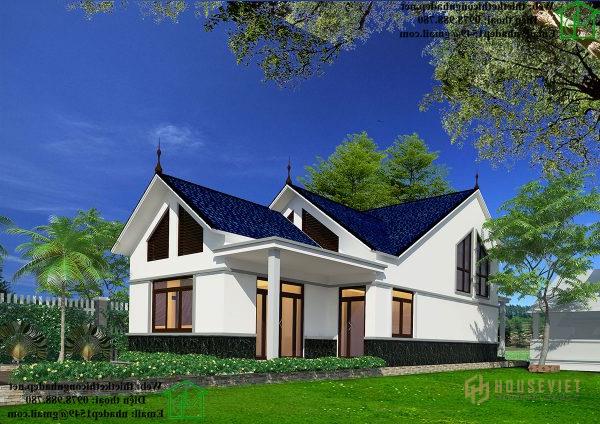 Nhà cấp 4 mái thái có gác lửng 7x18m NDNC454.