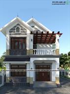 Biệt thự 2 tầng 4 phòng ngủ 8x14m tại Thái Nguyên NDBT2T136