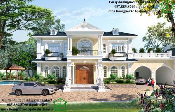 Thiết kế cửa vòm là đặc trưng của phong cách nhà Pháp.