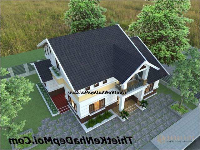 Nhà có gác xếp mái thái 