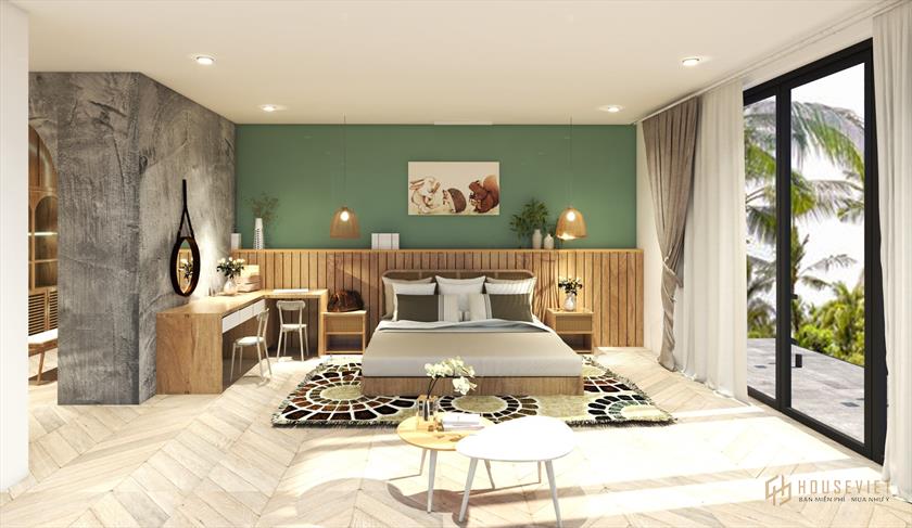 Hướng giường và màu sắc phòng ngủ nên thiết kế phù hợp với mệnh của chủ nhân căn phòng.