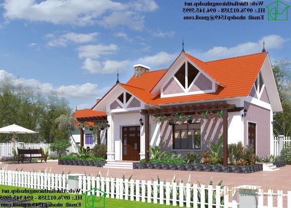 Mẫu nhà cấp 4 đẹp 2018 NDNC469