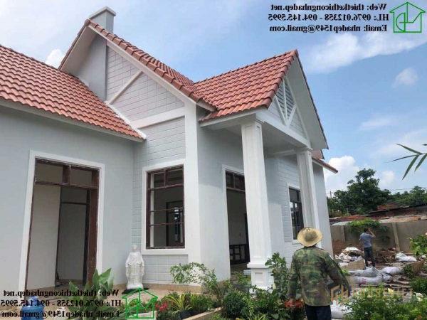 Hình ảnh thực tế nhà cấp 4 đẹp giá rẻ NDTKNT3