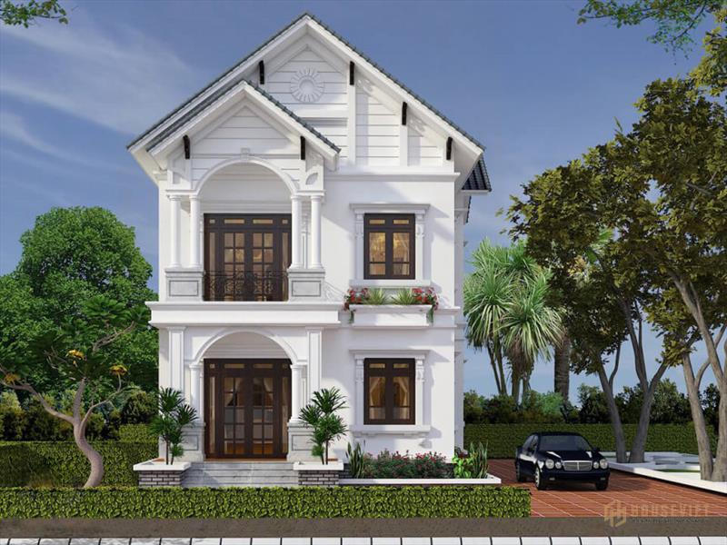 Tận hưởng cuộc sống thoải mái trong 5 mẫu nhà 2 tầng hiện đại mặt tiền 8 m