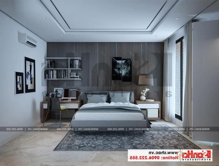 Mẫu nhà ống hiện đại 4 tầng 4,9x14,7m tại Hải Phòng có gara ô tô trong nhà– SH NOD 0187 56 Mẫu nội thất phòng ngủ thiết kế đẹp theo cá tính của con trai lớn gia chủ