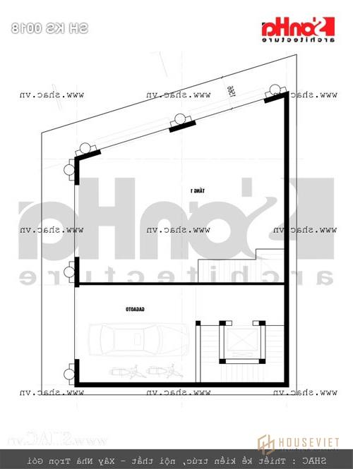 Mặt bằng tầng 1 khách sạn Mặt bằng tầng 1 khách sạn