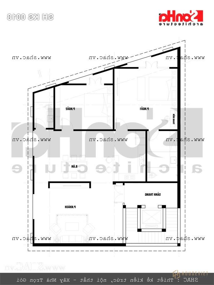 Mặt bằng tầng 3 khách sạn Sơ đồ tầng 3 của khách sạn