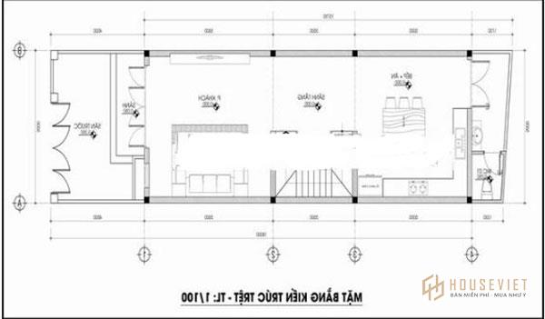 Bản vẽ thiết kế nhà 60m2 3 tầng phát huy tối đa công năng trong quá trình sử dụng