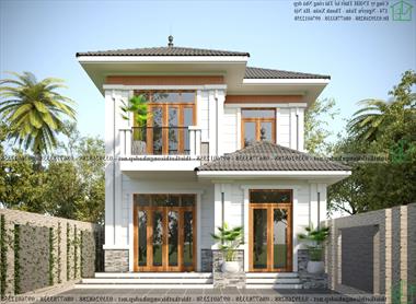 Mẫu nhà 2 tầng 7x18m mái thái ở Thái Bình NDBT2T102