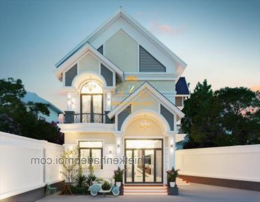 Bản vẽ thiết kế nhà mái thái 2 tầng 5 phòng ngủ đẹp anh Trường