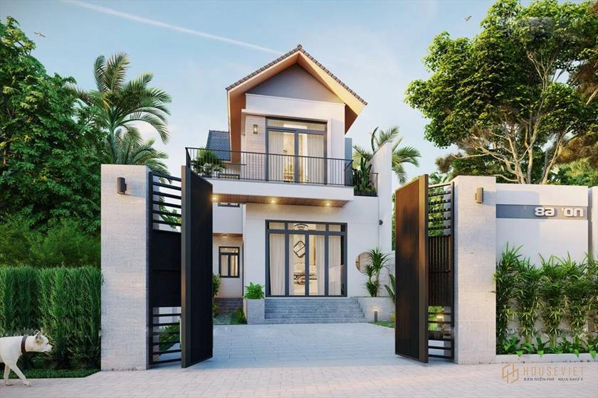 Nhà 2 tầng 3 phòng ngủ mẫu 5x20m