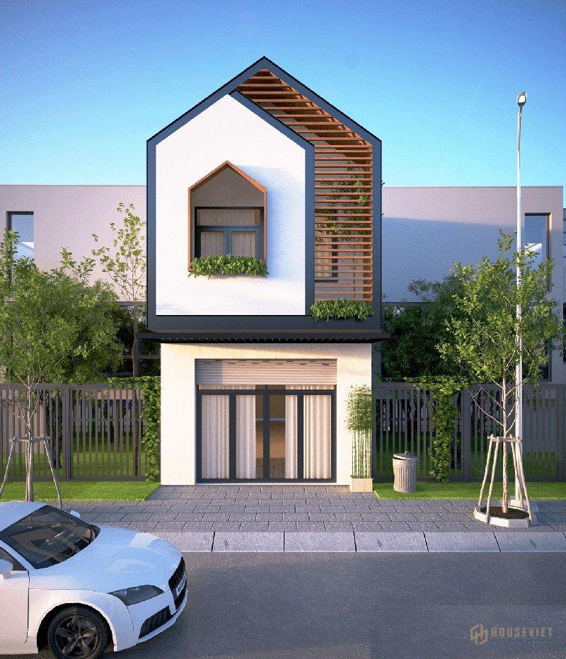 Nhà 2 tầng 3 phòng ngủ mẫu 5x20m
