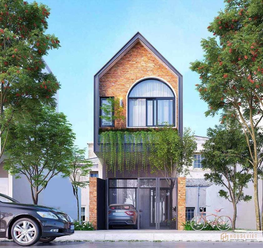 Nhà 2 tầng 3 phòng ngủ mẫu 5x20m
