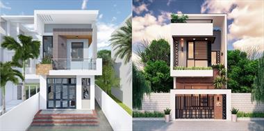 60 mẫu nhà 2 tầng 4 phòng ngủ đẹp phong cách thiết kế hiện đại