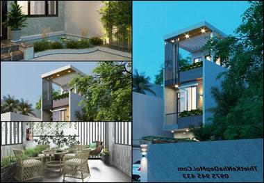 Tư vấn xây nhà ngang 4m dài 20m có sân vườn 2 giếng trời năm 2022