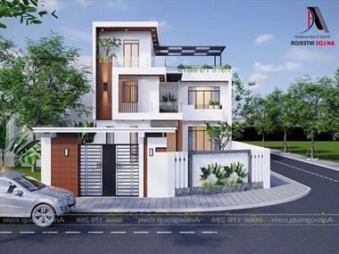 Mẫu thiết kế biệt thự 3 tầng 6x15m hiện đại tại Thái Nguyên