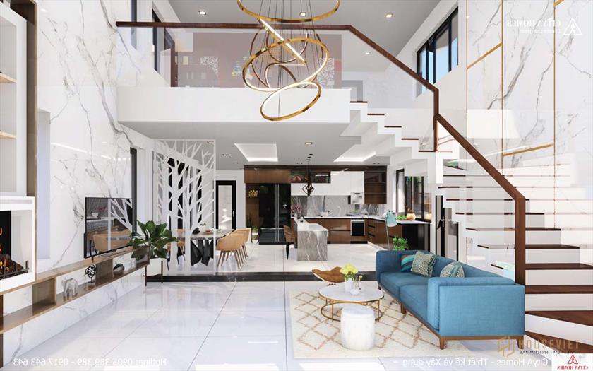 Toàn cảnh mẫu nhà mái thái có gác lửng