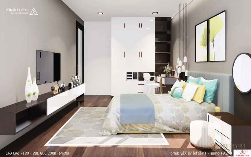 Thiết kế nội thất phòng ngủ hợp thời trang