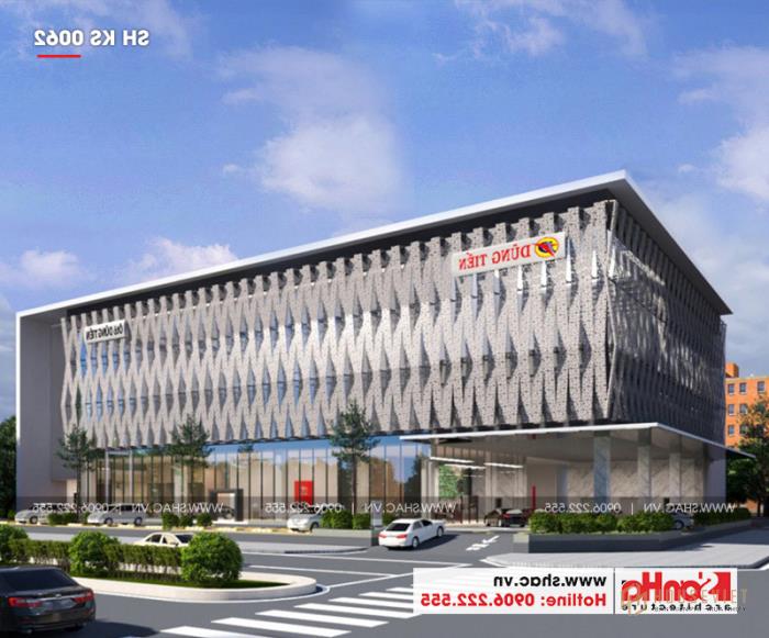 Phương án thiết kế showroom ô tô trong dự án tổ hợp trọng điểm tỉnh Phú Yên 