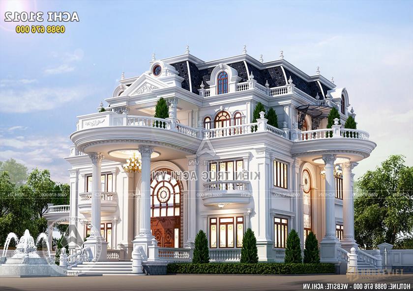Một góc nhìn của mẫu biệt thự tân cổ điển đẹp 1 trệt 3 lầu Một góc nhìn của mẫu biệt thự tân cổ điển đẹp 1 trệt 3 lầu