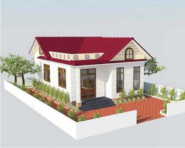 Mẫu thiết kế nhà ống 1 tầng 60m2 2 Phòng Ngủ Anh Quang Hà Nội