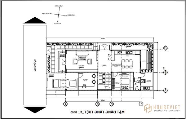 Hoàn thiện bản vẽ thiết kế nhà 2 tầng
