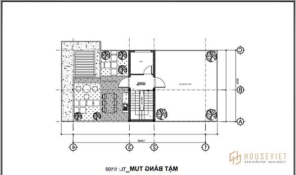 Bản vẽ nhà 2 tầng đơn giản
